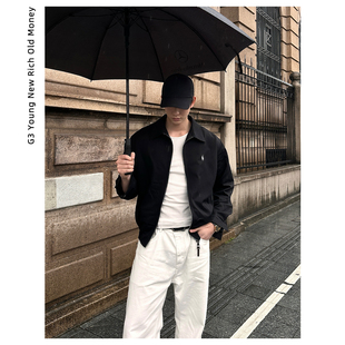 同款 陈小刀 刺绣版 哈灵顿夹克天丝混纺桑蚕丝外套 Elegant