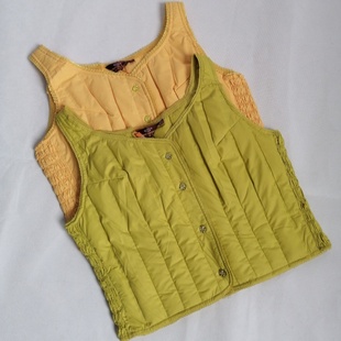 贴身内搭小背心女士羽绒背心 羽绒马甲女短款 尾货断码 清仓轻薄修身