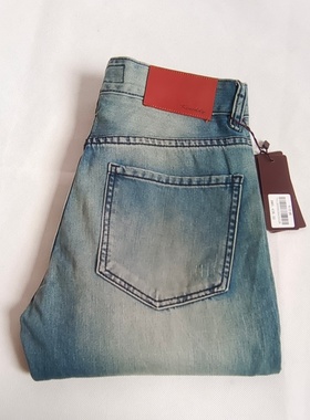品牌库存尾货断码清仓女士直筒牛仔裤蓝色长裤休闲百搭修身裤子