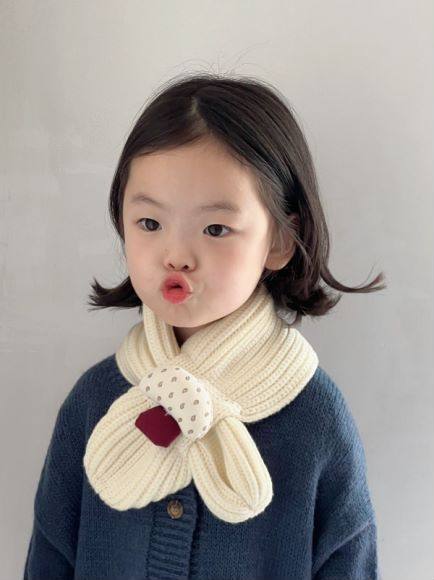 婴儿围巾ins韩系可爱小蘑菇洋气婴幼儿冬季保暖宝宝针织交叉围脖,童装/婴儿装/亲子装,围巾,淘宝优惠券,粉丝福利购,淘宝优惠卷