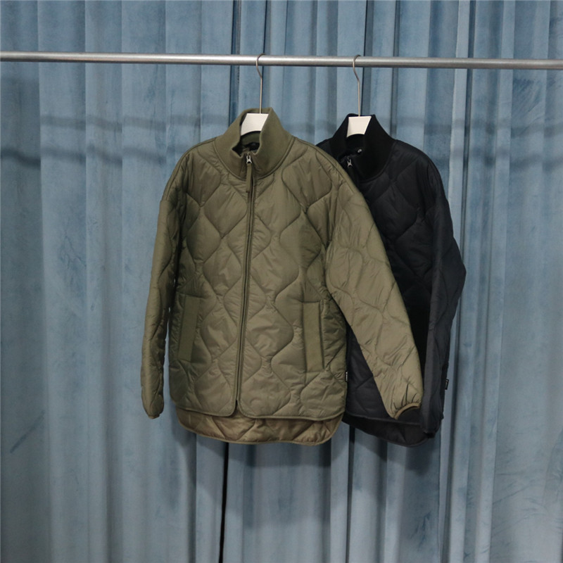 男女简约百搭立领绗缝棉服