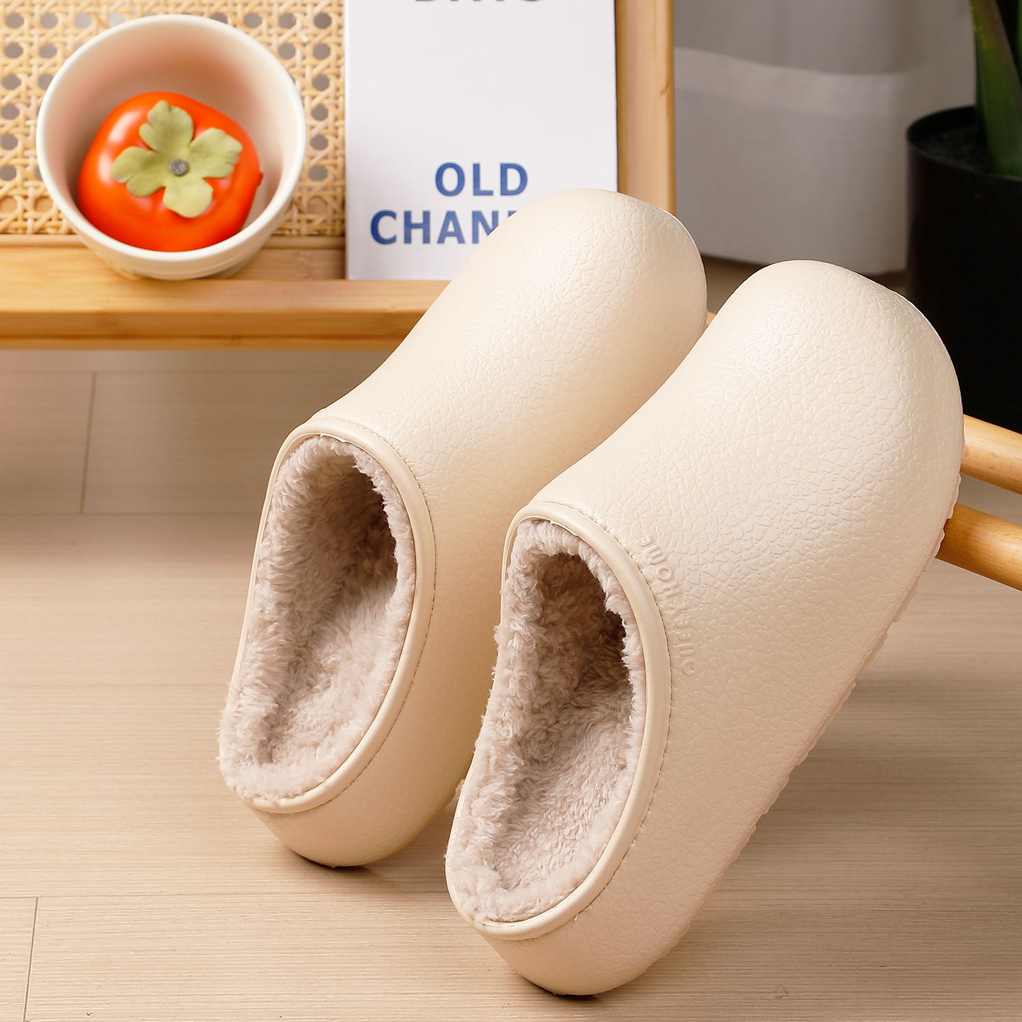 防水防臭棉拖鞋女士冬季2025新款