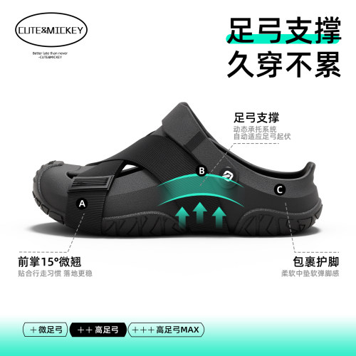 足弓支撑拖鞋男夏季外穿2026新款