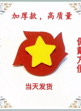 长沙学生胜利花佩戴手工制作加厚材质开学活动制作发货红色文化