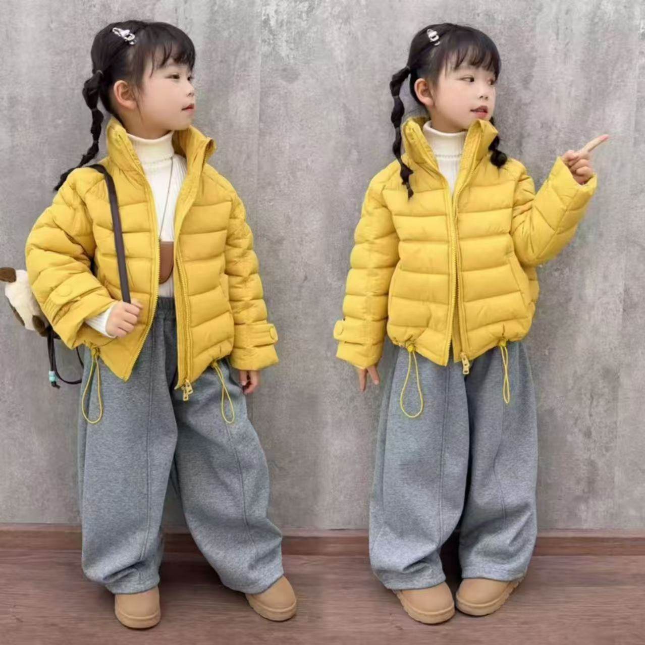 超火女童韩版排骨羽绒棉立领棉服休闲一体绒弯刀卫裤洋气套装潮酷,童装/婴儿装/亲子装,棉袄/棉服,淘宝优惠券,粉丝福利购,淘宝优惠卷