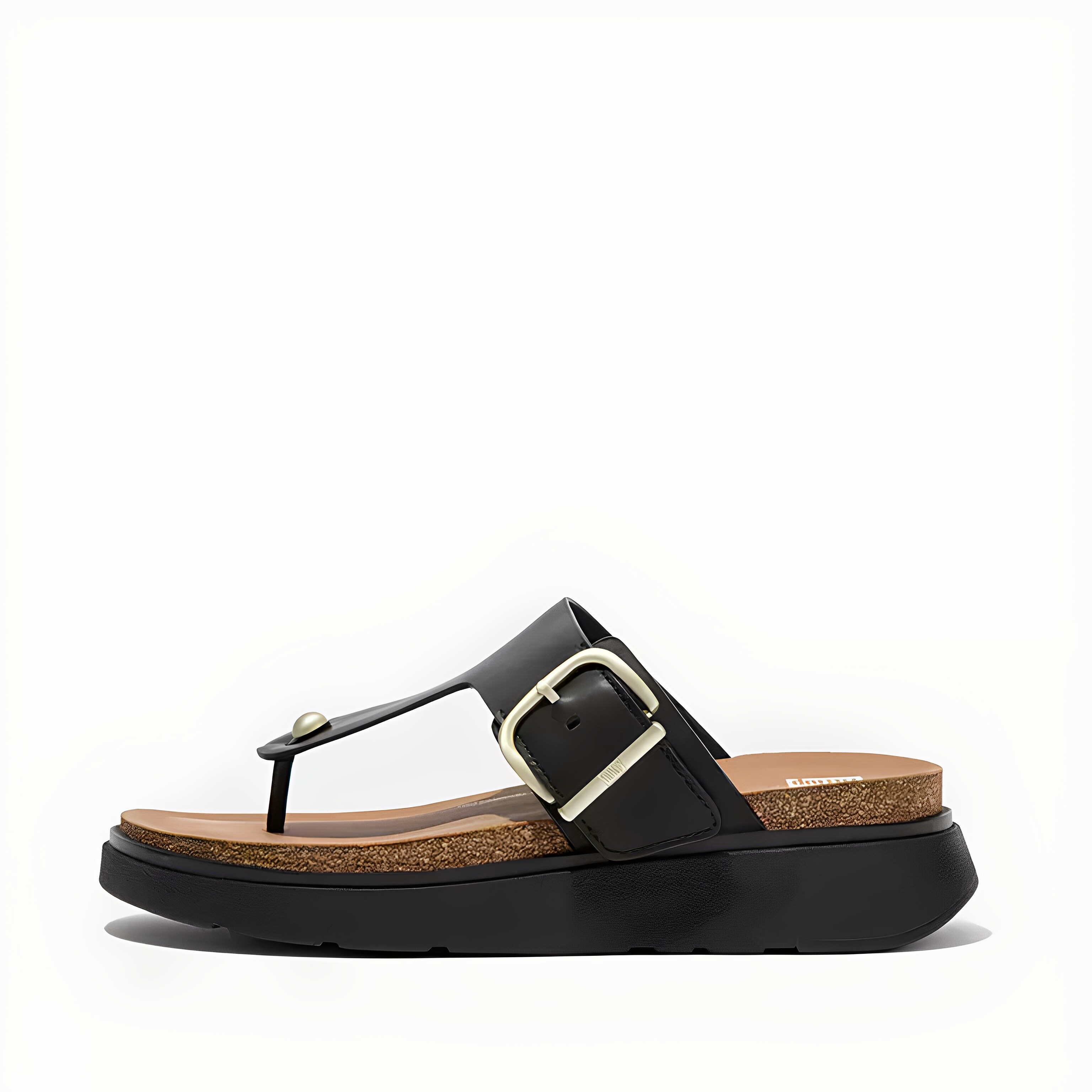 FITFLOP2025夏季新款夹趾人字拖鞋女外穿厚底凉拖女鞋半拖鞋
