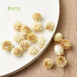【漂白松花】天然植物松果松花落叶松果手工diy材料圣诞花环装饰