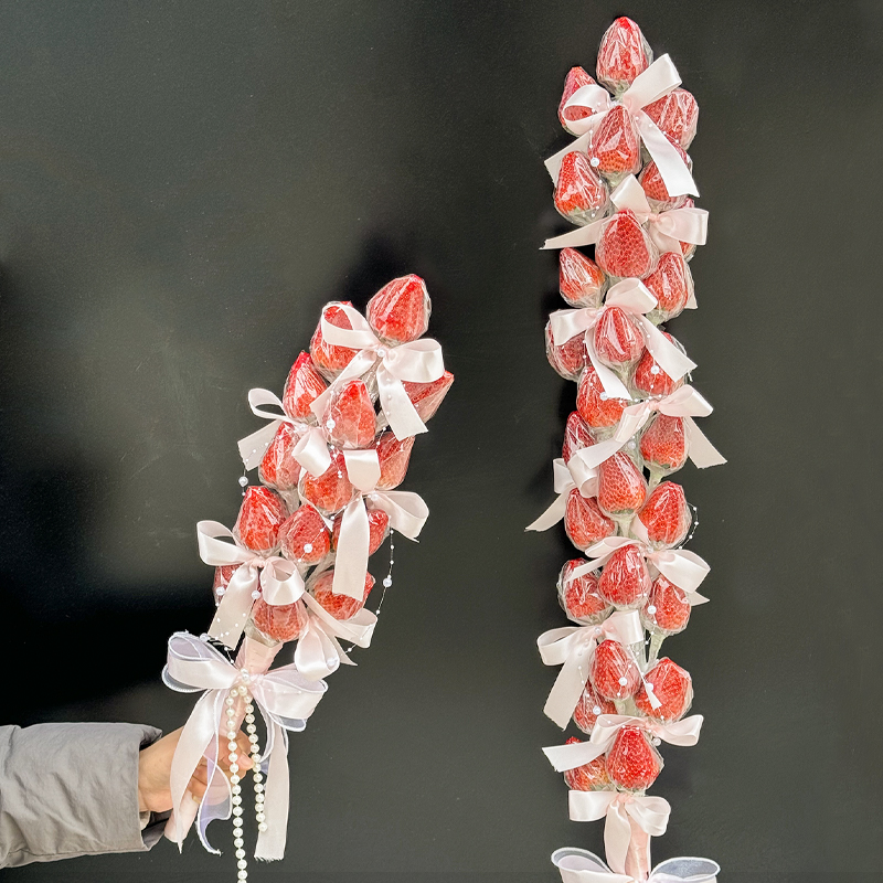 创意生日礼物diy手工自制材料包网红1米草莓水果花束送女朋友闺蜜