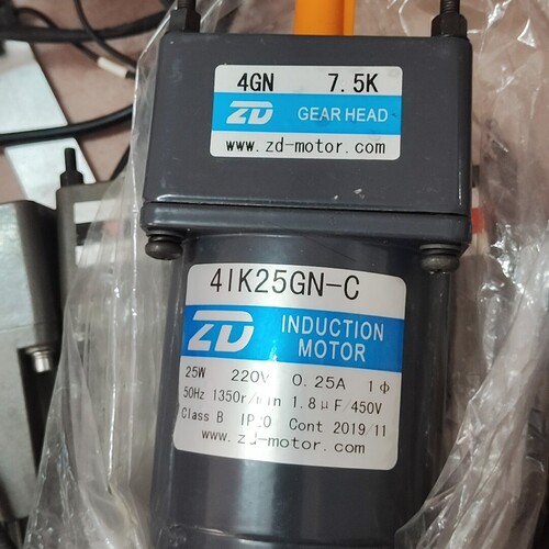 寻《《ZD中大电机4IK25GN-C，25W功率，220V电压，1