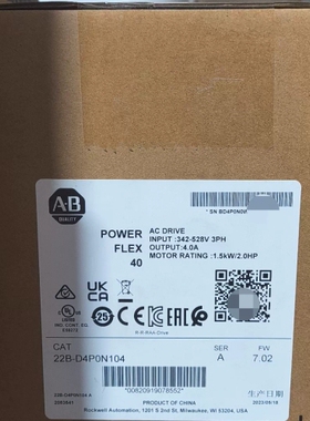 寻《《AB罗克韦尔变频器 22B-D4P0N104