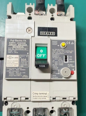 寻《《富士FA漏电断路器SG103CUL，50A，3P，成色如图，