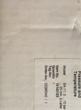 寻《《WIKA 威卡 SA-11压力变送器0-4bar abs和0