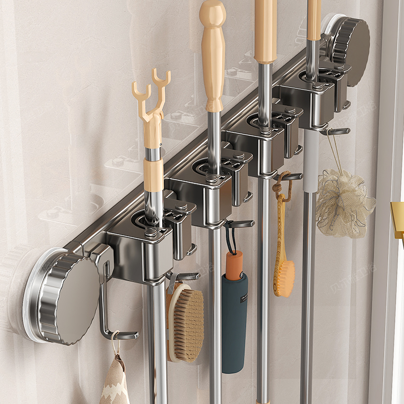 拖把立体收纳神器，解放地面空间