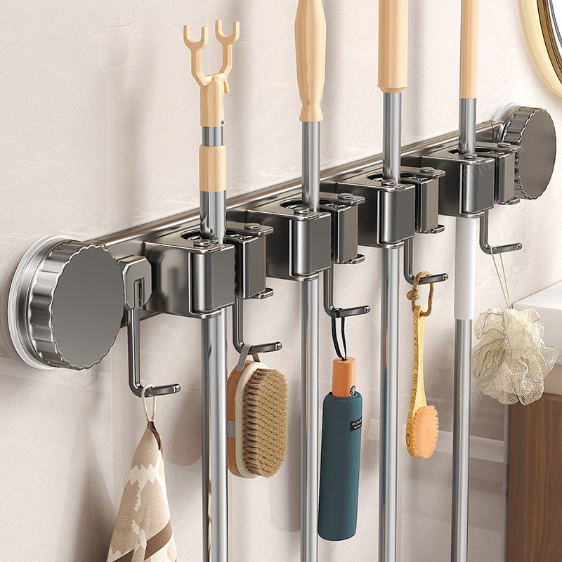 拖把立体收纳神器，解放地面空间