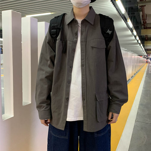 网红ins长袖原宿风百搭工装外套