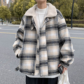 潮流宽松痞帅棉袄棉衣 棉服韩版 冬季 羊羔绒外套男潮牌ins加厚冬装