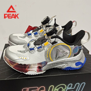 PEAK/匹克态极儿童跑步鞋旋转纽扣防滑运动鞋舒适学生中大童跑鞋