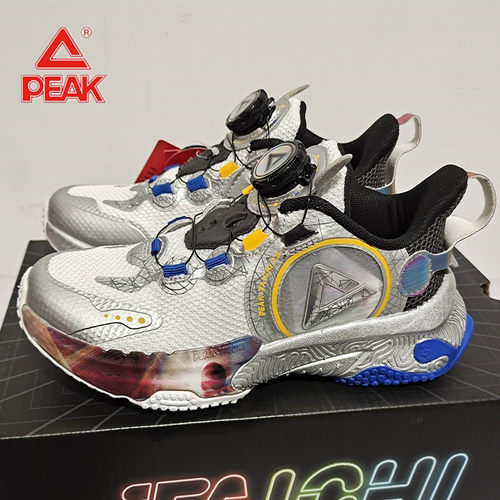 PEAK/匹克态极儿童跑步鞋旋转纽扣防滑运动鞋舒适学生中大童跑鞋