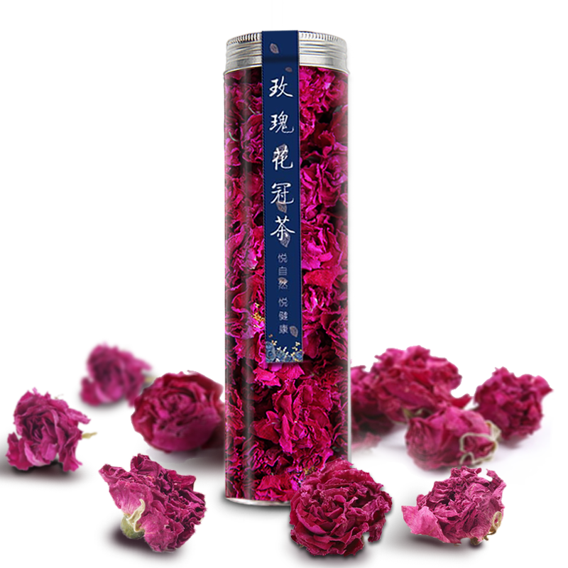【10瓶裝】平陰大玫瑰花茶花冠茶干玫瑰旗艦店正品大朵小包裝