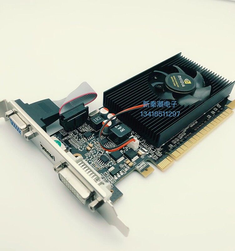 GT730 2G显卡210 1g半高刀卡大小机箱通用双屏炒股台式机电脑办公_虎窝淘