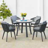 户外桌椅庭院花园休闲椅组合网红餐厅藤椅凳子室外露天餐桌椅防晒