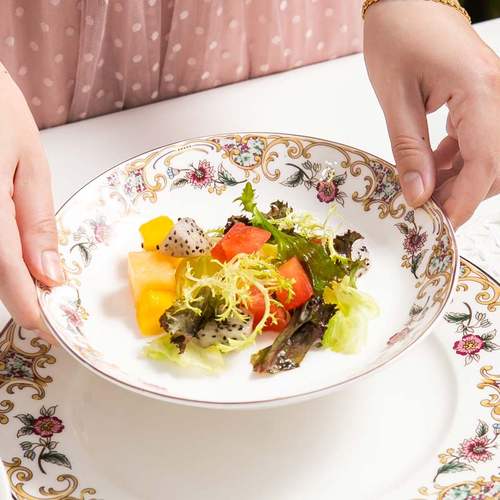 碗碟套装家用餐具欧式陶瓷筷子