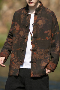 2024秋冬风棉麻唐装中式盘扣复古汉服夹克外套C229/Y768/P100图片