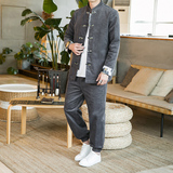 2024秋冬风男装灯芯绒拼接撞色套装两件套C229/TZ338/P115，男装休闲套装，电商C229-1