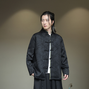 2024春夏风男装冰丝唐装中式盘扣汉服夹克外套C229-Y992-P100图片