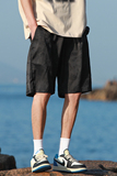 2024夏季风男装冰丝短裤五分裤沙滩裤大码宽松C229-K1991-P55，男装休闲裤，电商C229-1