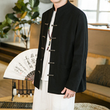2024春夏风男装棉麻亚麻盘扣唐装汉服夹克外套C229/Y667/P85，男装夹克，电商C229-1