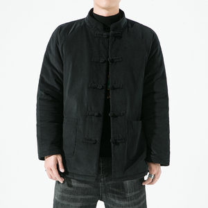2024秋冬风男装灯芯绒复古中式唐装汉服棉衣C229/MY461/P145,黑色衣服搭配什么帽子好看图片欣赏图片