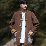 2024秋冬风男装棉复古中式唐装汉服夹克外套C229/Y758/P105，男装夹克，电商C229-1