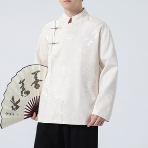 2024春夏风男装冰丝唐装汉服复古中式唐装汉服C229-Y995-P100图片