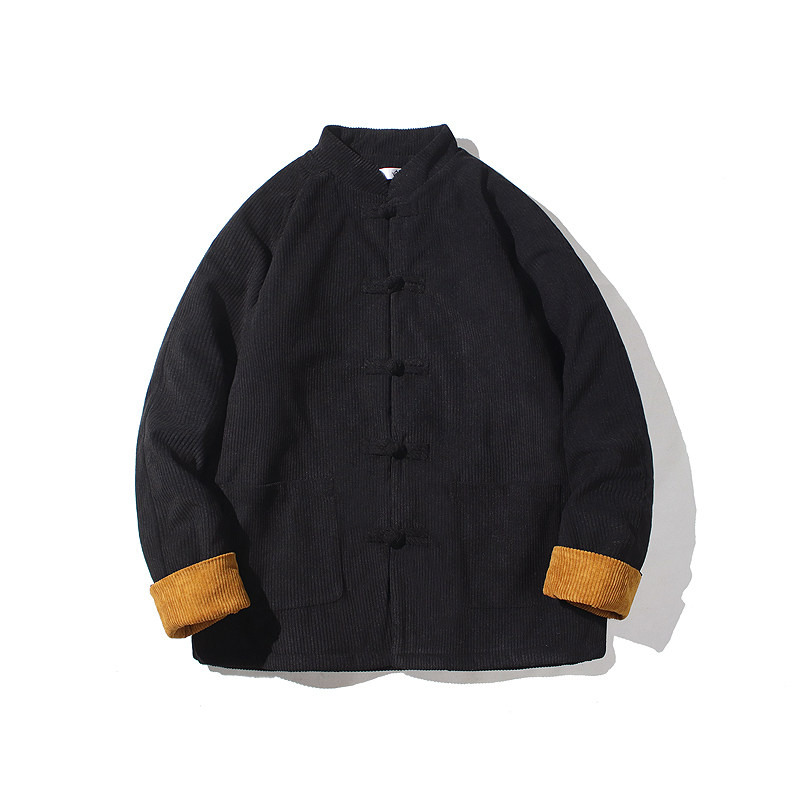 2024秋冬风男装灯芯绒复古唐装汉服棉衣棉袄C229/MY43/P140,男装棉衣,电商C229-1