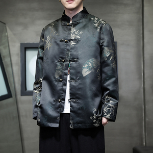 2024春夏新款风男装中式印花唐装汉服夹克外套C229-Y909-P110图片