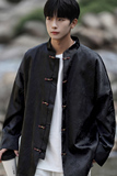 2024秋冬风男装缎面复古中式唐装汉服夹克外套C229/Y771/P100，男装夹克，电商C229-1