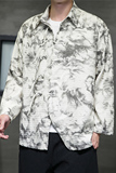 2024秋冬风男装复古中式印花唐装汉服夹克外套C229/Y786/P100，男装衬衫，电商C229-1