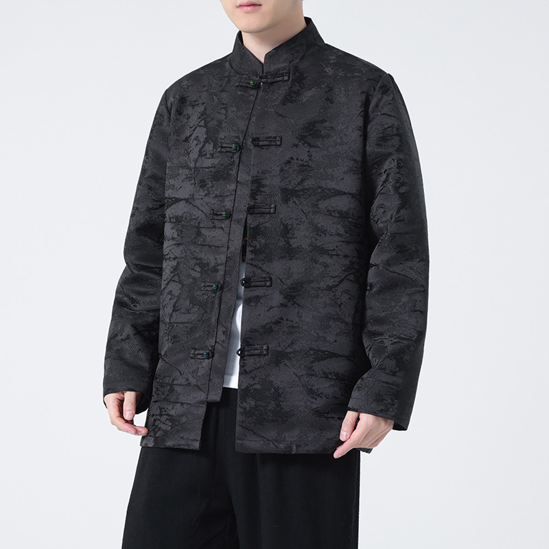 2024春夏新款风男装提花冰丝唐装汉服夹克外套C229-Y991-P100图片