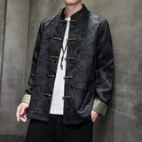 2024春夏风男装盘扣复古中式唐装汉服夹克外套C229/Y764/P100，男装夹克，电商C229-1