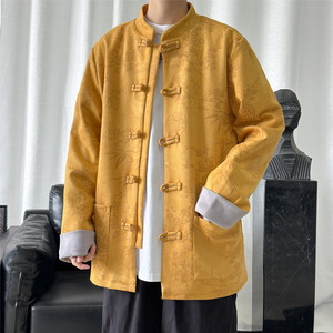 2024春风男装鹿皮绒复古中式唐装汉服夹克外套C229-Y757-P105图片