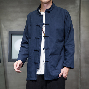 2024秋冬风男装盘扣复古中式唐装汉服夹克外套C229/Y775/P105图片