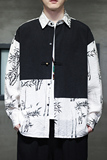 2024春夏风男装棉麻亚麻唐装汉服中式长袖衬衫C229-Y998-P75，男装衬衫，电商C229-1
