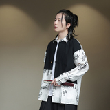 2024夏季风男装复古中式唐装汉服长袖衬衫衬衣C229-Y998-P75，男装衬衫，电商C229-1