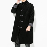 秋冬风男装盘扣长款日系唐装汉服棉衣棉袄棉服C229/MY48/P175，男装棉衣，电商C229-1