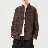2024秋冬风复古中式盘扣大码唐装汉服夹克外套C229/Y788/P105，男装夹克，电商C229-1