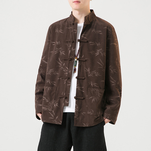 2024秋冬风复古中式盘扣大码唐装汉服夹克外套C229/Y788/P105图片