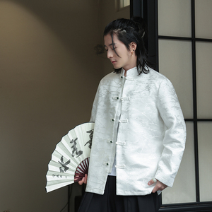 2024春夏风男装复古盘扣中式唐装汉服夹克外套C229-Y991-P100图片