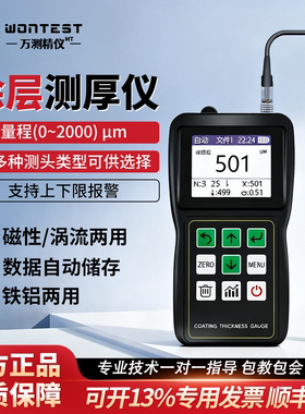 万测涂层测厚仪高精度镀锌层数显金属表面漆膜厚度测量仪MT3000