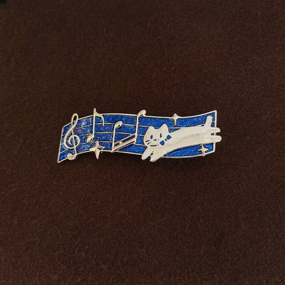 日系星空猫咪发夹少女甜美边夹小清新气质发卡简约ins刘海夹